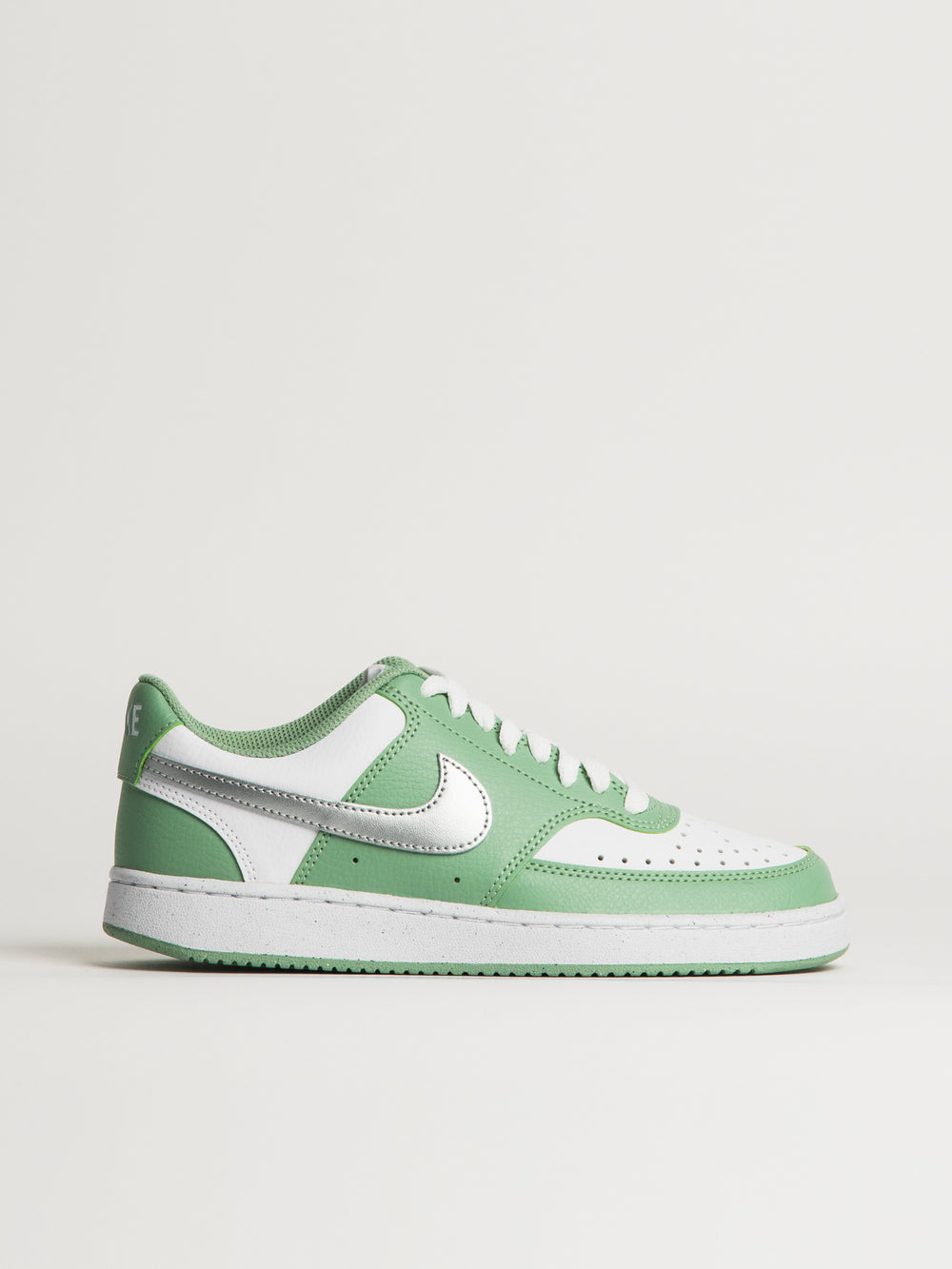 WOMENS NIKE COURT VISION LOW NEXT NATURE SNEAKER - WHITE/GREEN
