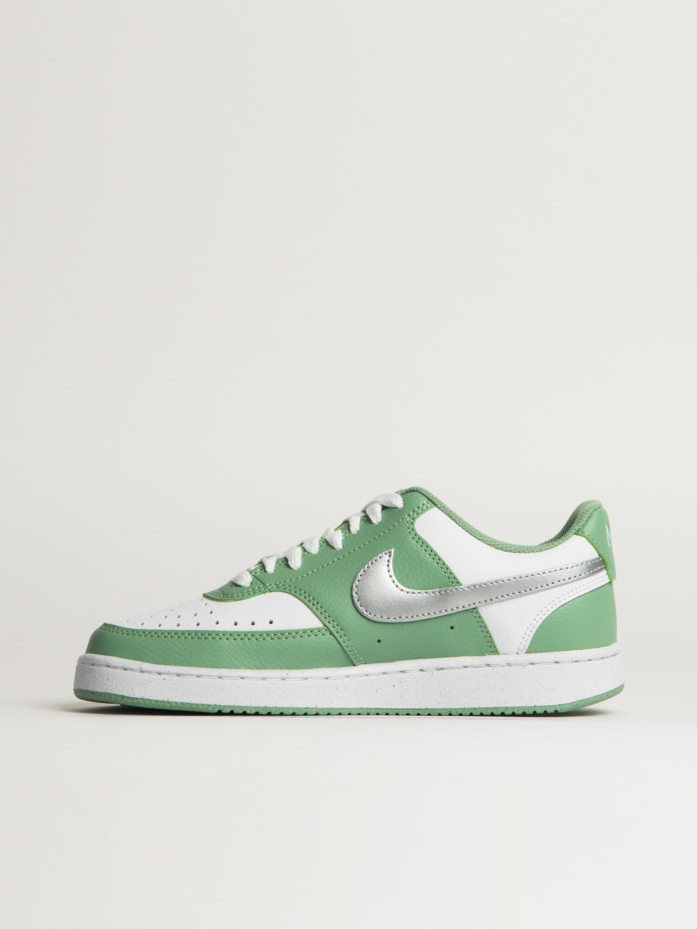 WOMENS NIKE COURT VISION LOW NEXT NATURE SNEAKER - WHITE/GREEN