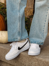 WOMENS NIKE COURT VISION LO NEXT NATURE SNEAKER - WHITE/BLACK