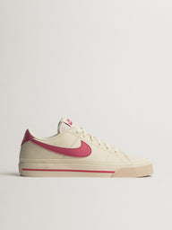 WOMENS NIKE COURT LEGACY NEXT NATURE SNEAKER - WHITE/PINK