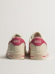 WOMENS NIKE COURT LEGACY NEXT NATURE SNEAKER - WHITE/PINK