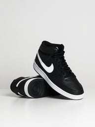 MENS NIKE COURT VISION MID NEXT NATURE SNEAKER - BLACK/WHITE - CLEARANCE