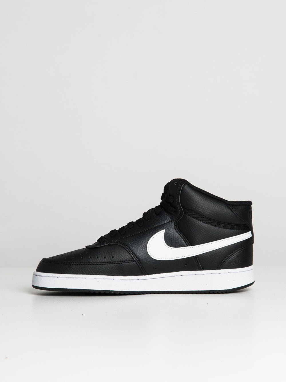 MENS NIKE COURT VISION MID NEXT NATURE SNEAKER - BLACK/WHITE - CLEARANCE