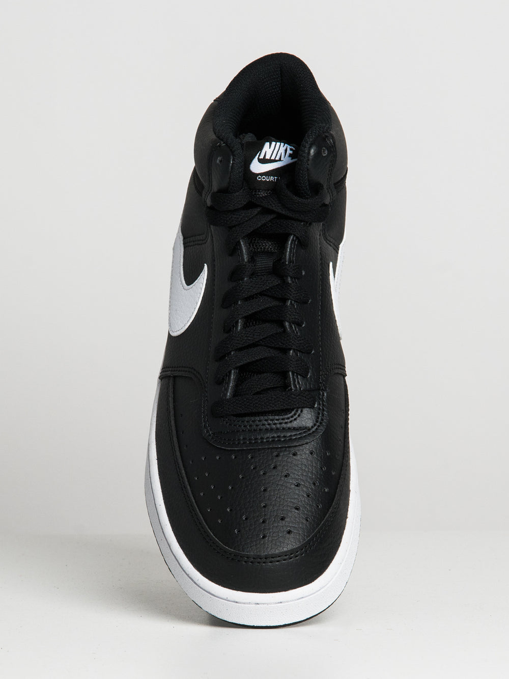 MENS NIKE COURT VISION MID NEXT NATURE SNEAKER - BLACK/WHITE - CLEARANCE