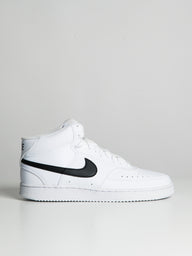 MENS NIKE COURT VISION MID NEXT NATURE SNEAKER - WHITE/BLACK - CLEARANCE