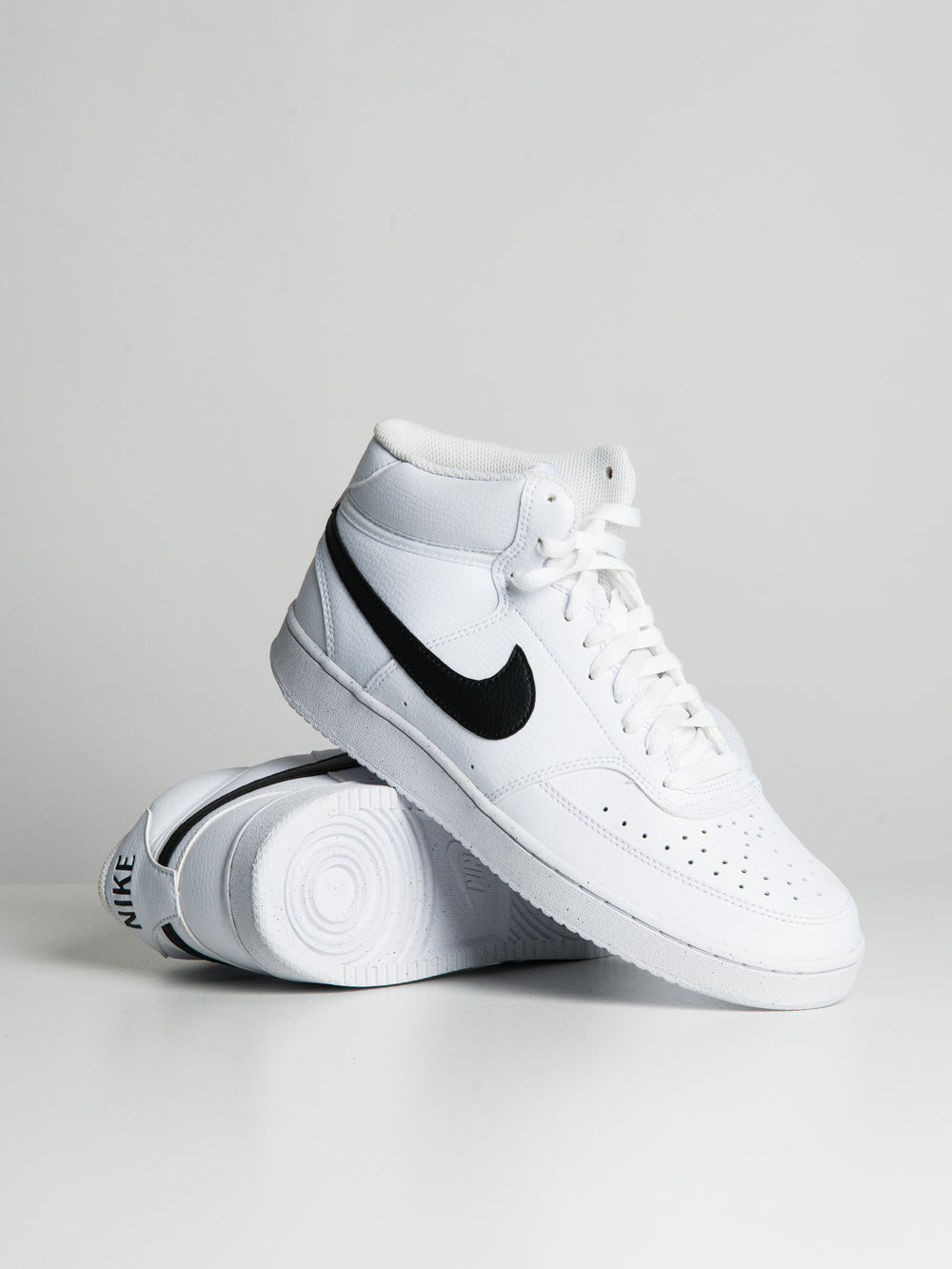MENS NIKE COURT VISION MID NEXT NATURE SNEAKER - WHITE/BLACK - CLEARANCE
