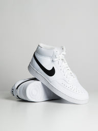 MENS NIKE COURT VISION MID NEXT NATURE SNEAKER - WHITE/BLACK - CLEARANCE