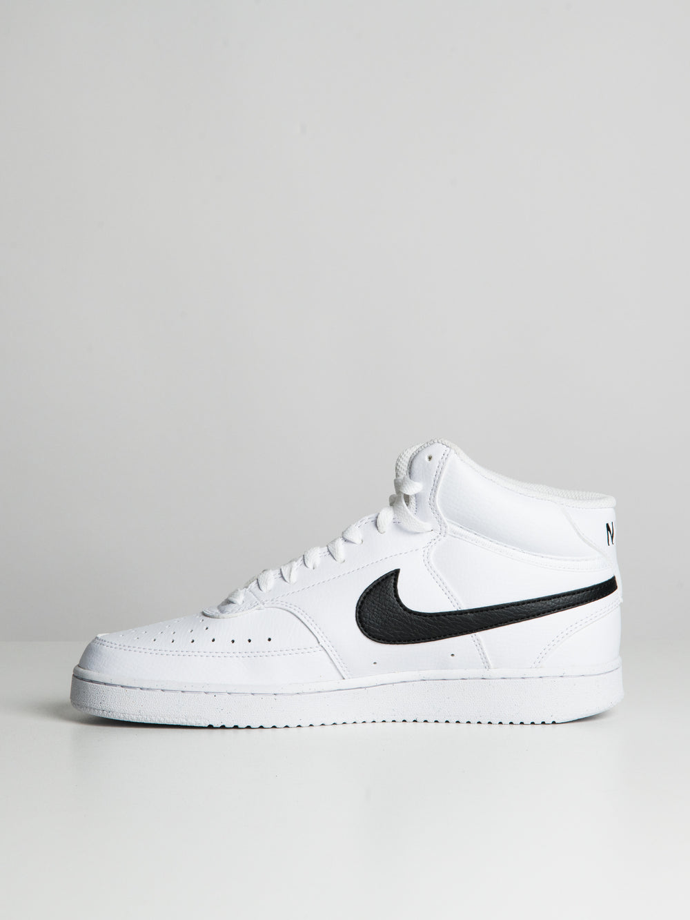 MENS NIKE COURT VISION MID NEXT NATURE SNEAKER - WHITE/BLACK - CLEARANCE