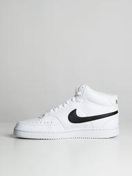 MENS NIKE COURT VISION MID NEXT NATURE SNEAKER - WHITE/BLACK - CLEARANCE