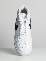 MENS NIKE COURT VISION MID NEXT NATURE SNEAKER - WHITE/BLACK - CLEARANCE