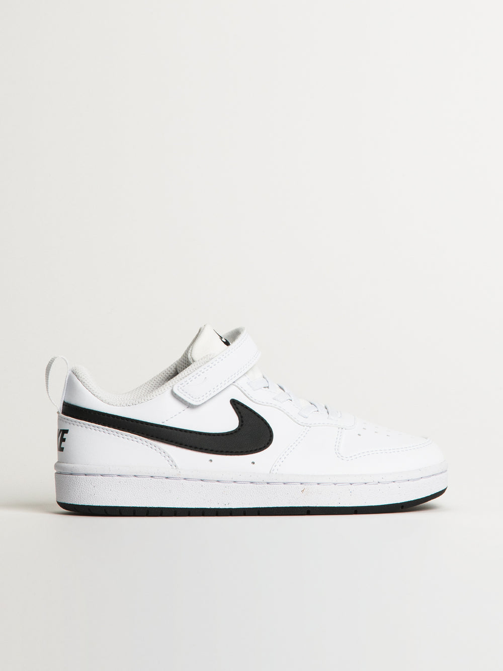 KIDS NIKE COURT BOROUGH LOW RECRAFT SHOES - WHITE/BLACK