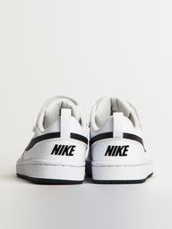 KIDS NIKE COURT BOROUGH LOW RECRAFT SHOES - WHITE/BLACK