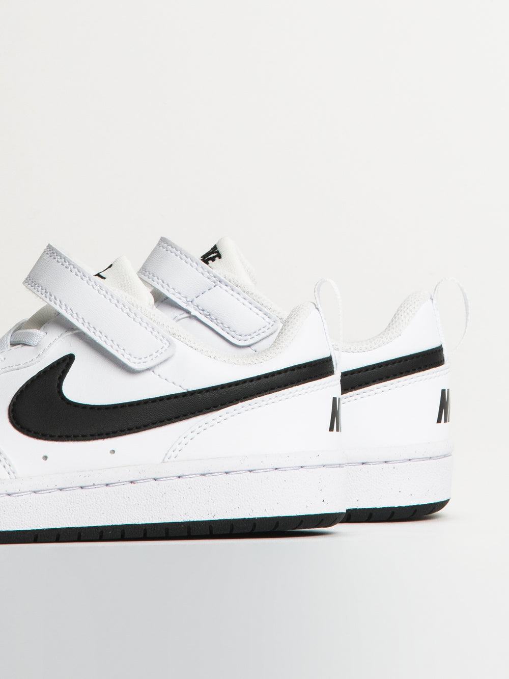 KIDS NIKE COURT BOROUGH LOW RECRAFT SHOES - WHITE/BLACK