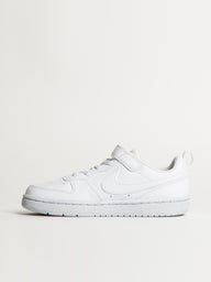 KIDS NIKE COURT BOROUGH LOW RECRAFT SHOES - WHITE