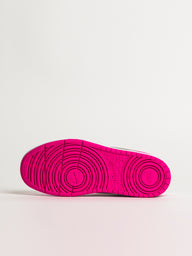 KIDS NIKE COURT BOROUGH LOW RECRAFT SHOES - WHITE/LASER FUCHSIA
