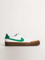 MENS NIKE COURT SHOT SNEAKER - WHITE/MALACHITE/GUM