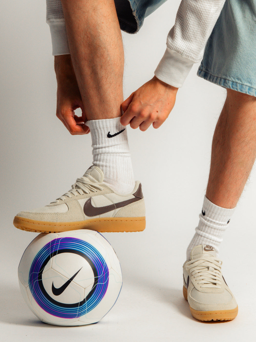 MENS NIKE FIELD GENERAL SNEAKER - LIGHT KHAKI
