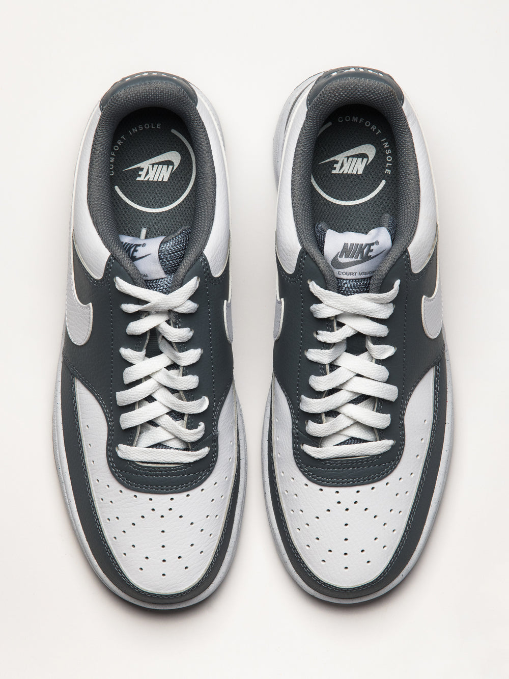 MENS NIKE COURT VISION LOW SNEAKER - GREY