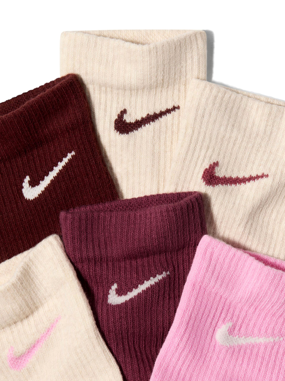 NIKE EVERYDAY CUSHIONED DRI-FIT 6PK SOCK - MULTI