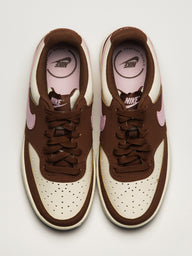 WOMENS NIKE COURT VISION LOW SNEAKER - BROWN