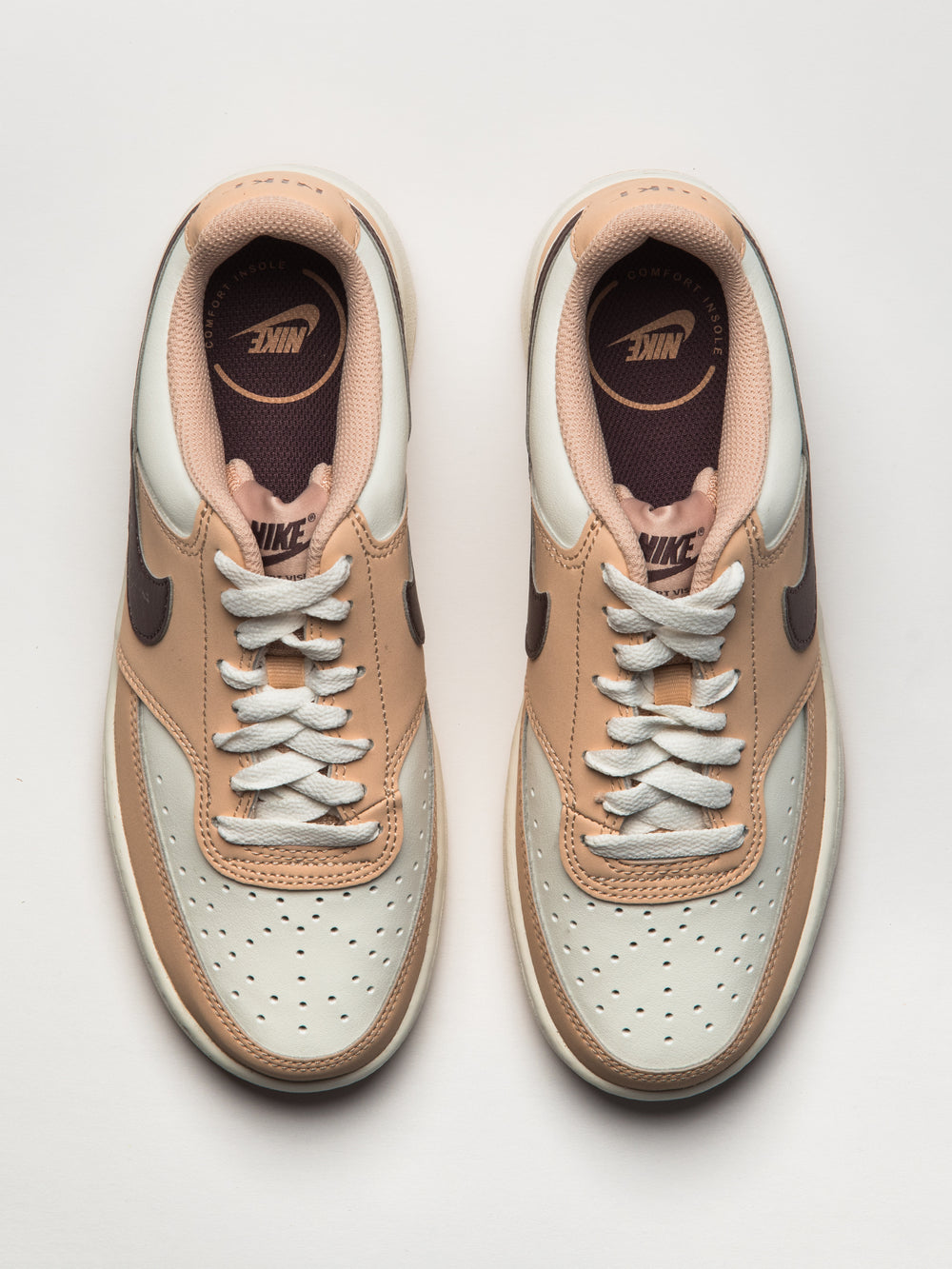 WOMENS NIKE COURT VISION LOW SNEAKER - TAN