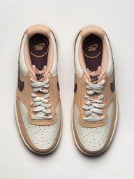 WOMENS NIKE COURT VISION LOW SNEAKER - TAN