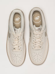 MENS NIKE COURT VISION LO SUEDE SNEAKER - CREAM