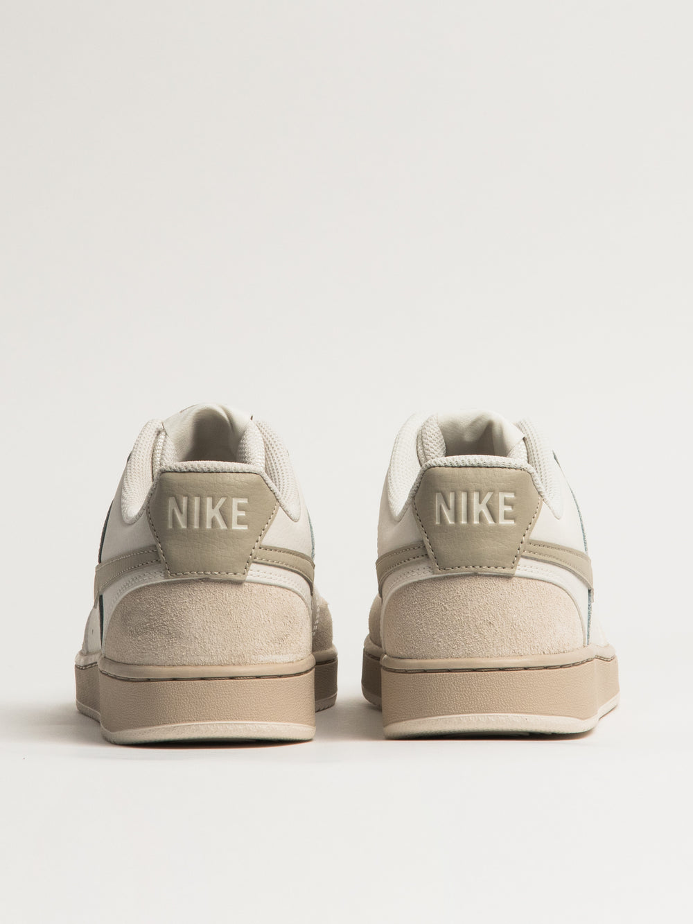 MENS NIKE COURT VISION LO SUEDE SNEAKER - CREAM