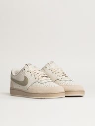 WOMENS NIKE COURT VISION LO SUEDE SNEAKER - CREAM