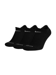 NIKE EVERYDAY CUSHIONED NO SHOW DRI FIT 3 PACK-BK - CLEARANCE