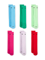NIKE EVERYDAY PLUS CUSHION DRI-FIT SOCKS 6 PACK - CLEARANCE