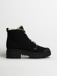 WOMENS PALLADIUM PALLABASE WOOL-LINED NUBUCK ZIP - CLEARANCE
