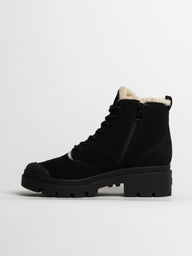 WOMENS PALLADIUM PALLABASE WOOL-LINED NUBUCK ZIP - CLEARANCE