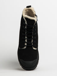 WOMENS PALLADIUM PALLABASE WOOL-LINED NUBUCK ZIP - CLEARANCE
