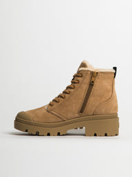 WOMENS PALLADIUM PALLABASE WOOL-LINED NUBUCK ZIP - CLEARANCE