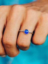 PURA VIDA MOOD RING - SILVER - CLEARANCE