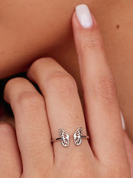 PURA VIDA FLY AWAY PAVE RING - CLEARANCE