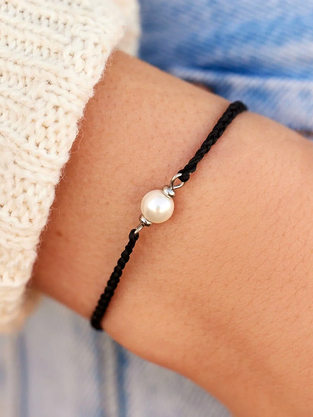 PURA VIDA SIMPLE PEARL BEAD CHARM BRCLT - CLEARANCE