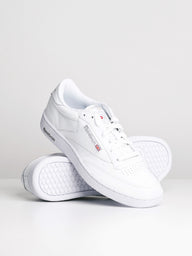 MENS REEBOK CLUB C 85 WHITE/SHEER GREY SNEAKER - CLEARANCE