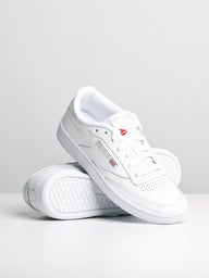 WOMENS REEBOK CLUB C 85 WHITE/GREY SNEAKER - CLEARANCE
