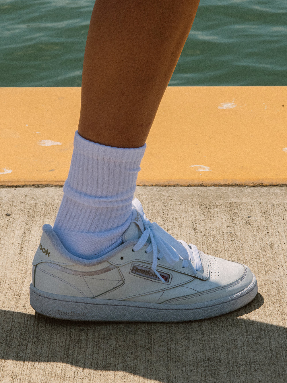 WOMENS REEBOK CLUB C 85 WHITE/GREY SNEAKER - CLEARANCE
