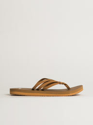 WOMENS SANUK YOGA SANDY II SANDALS - TOBACCO BROWN