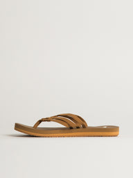 WOMENS SANUK YOGA SANDY II SANDALS - TOBACCO BROWN