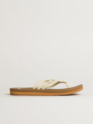 WOMENS SANUK YOGA SANDY II SANDALS - TAN/WHITE