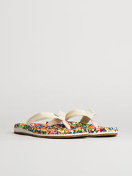 WOMENS SANUK BUBBLECUSH SANDALS - RAINBOW CONFETTI