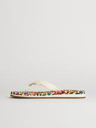 WOMENS SANUK BUBBLECUSH SANDALS - RAINBOW CONFETTI