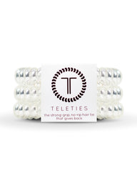 TELETIES HAIR TIE LARGE - CRYSTAL CLEAR