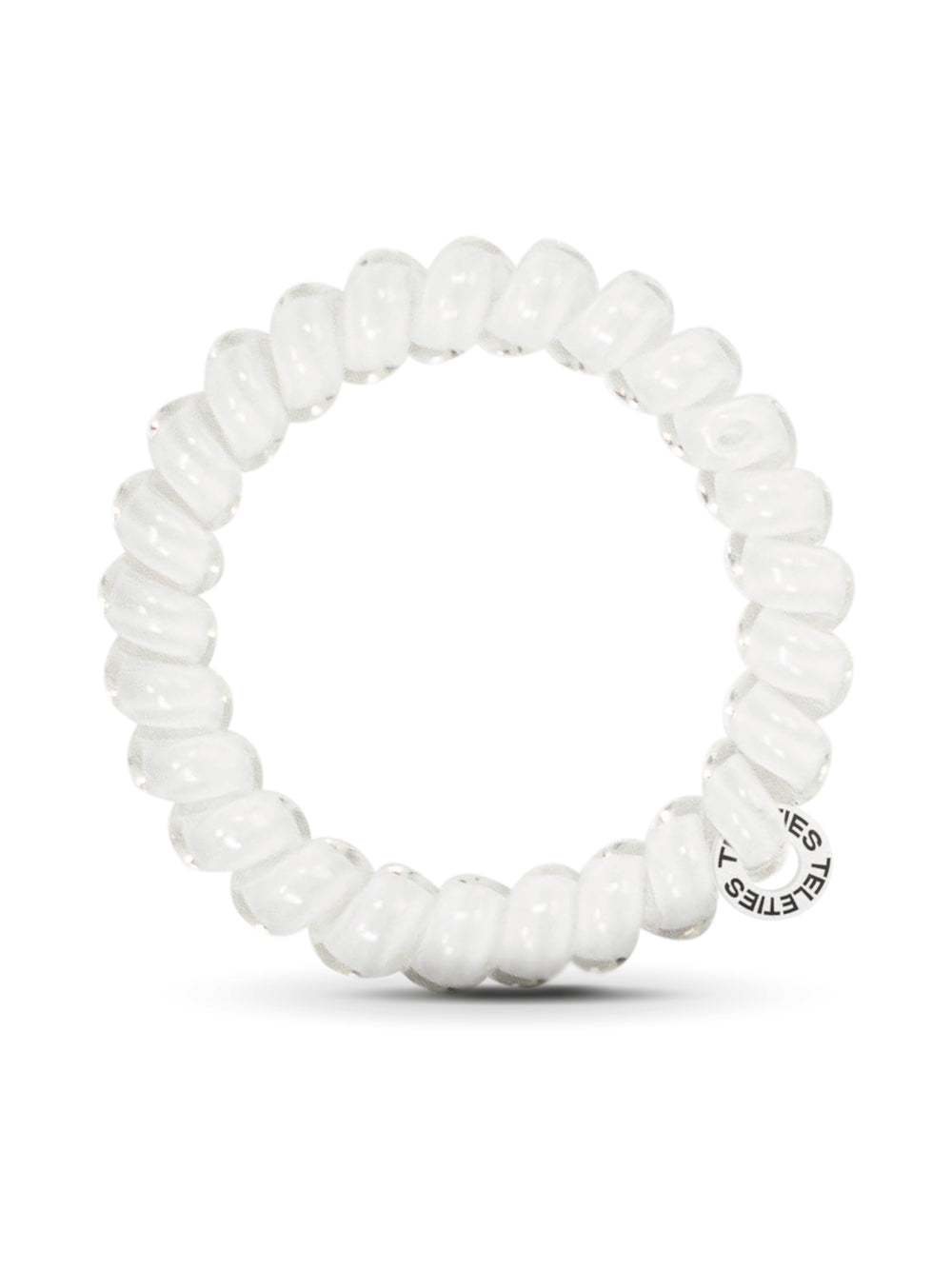 TELETIES HAIR TIE LARGE - COCONUT WHITE - CLEARANCE