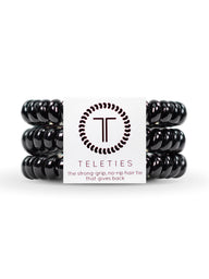 TELETIES HAIR TIE SMALL - JET BLACK