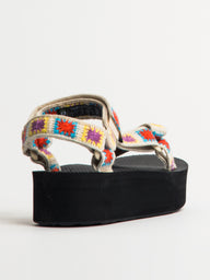 WOMENS TEVA FLATFORM UNIVERSAL CROCHET SANDALS - CLEARANCE